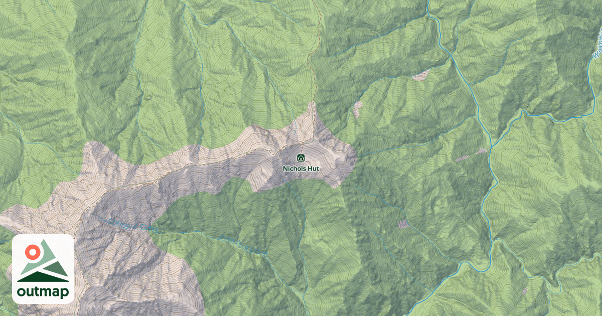Map of Nichols Hut