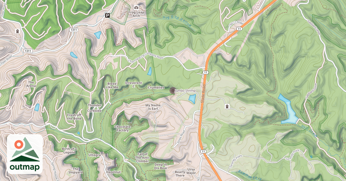 Map of Jumbo Shrimp
