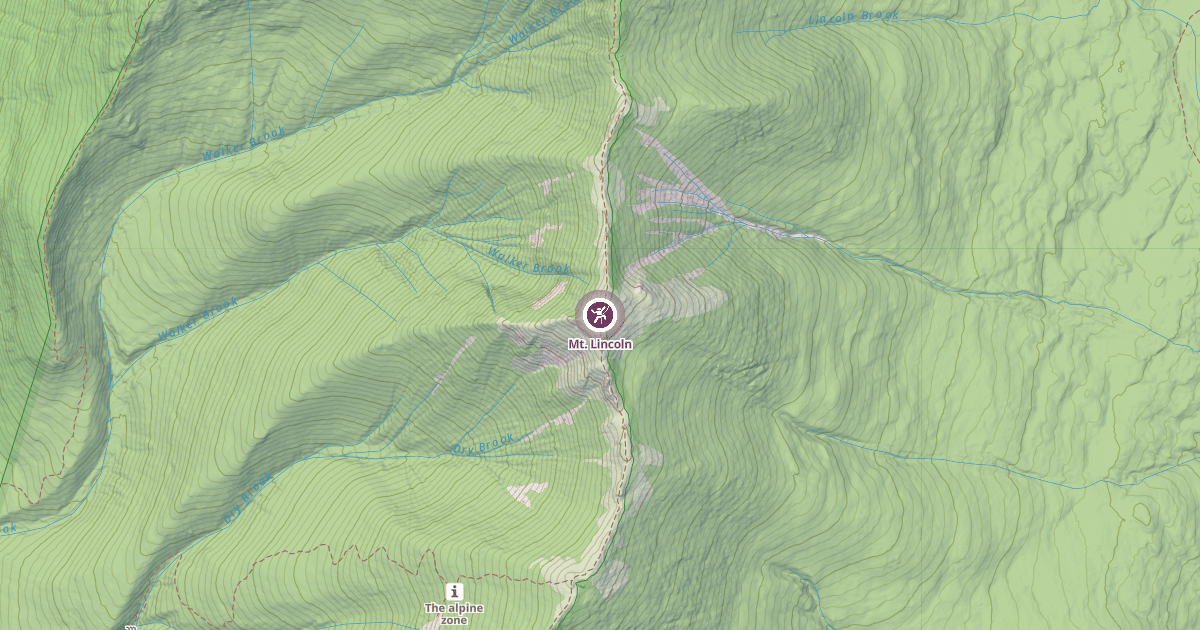 Map preview of Mt. Lincoln