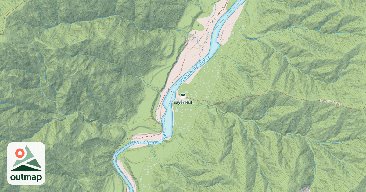 Map of Sayer Hut