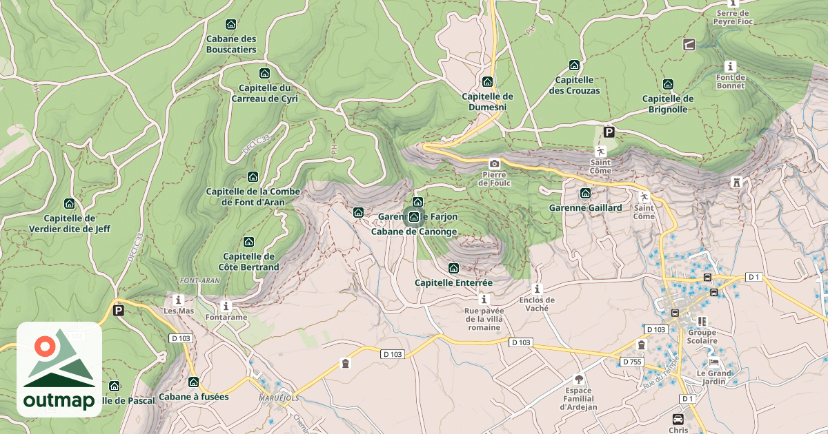 Map of Cabane de Canonge