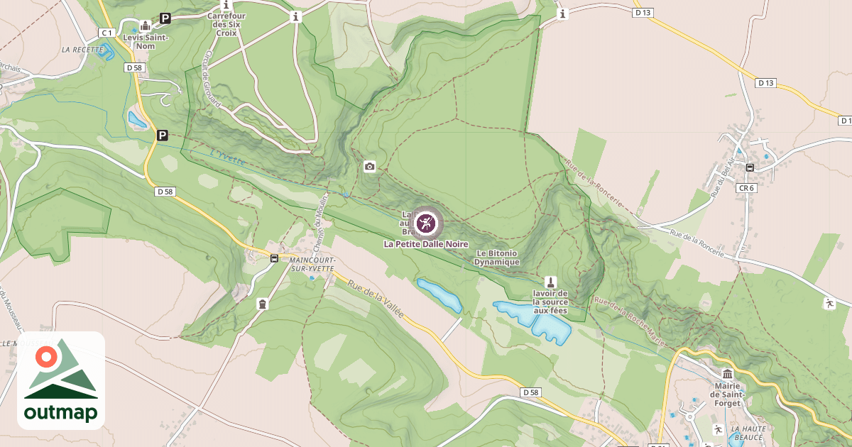 Map of La Petite Dalle Noire