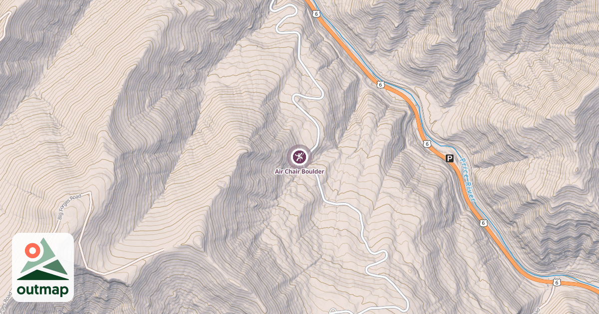 Map of Air Chair Boulder