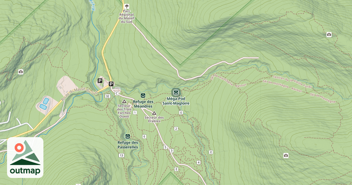 Map of Méga-Pod Saint-Magloire