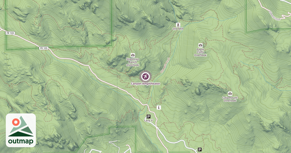 Map of Canyon Ampitheater