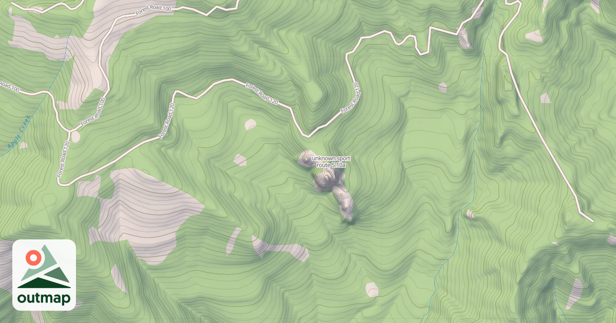 Map of unknown sport route