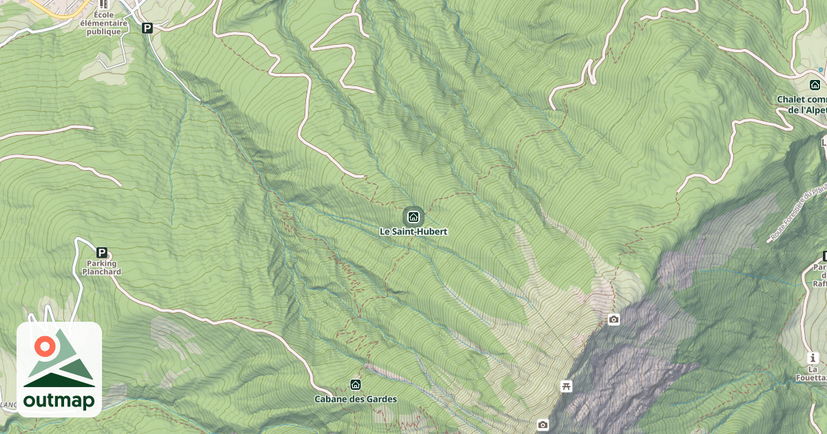 Map of Le Saint-Hubert