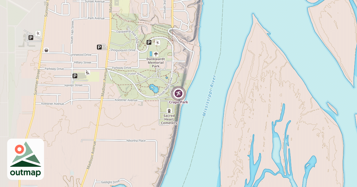 Map of Crapo Park