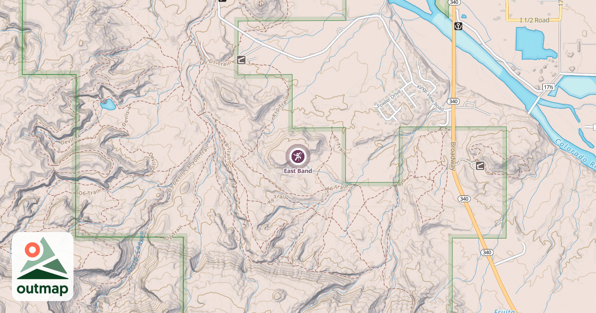 Map of East Band