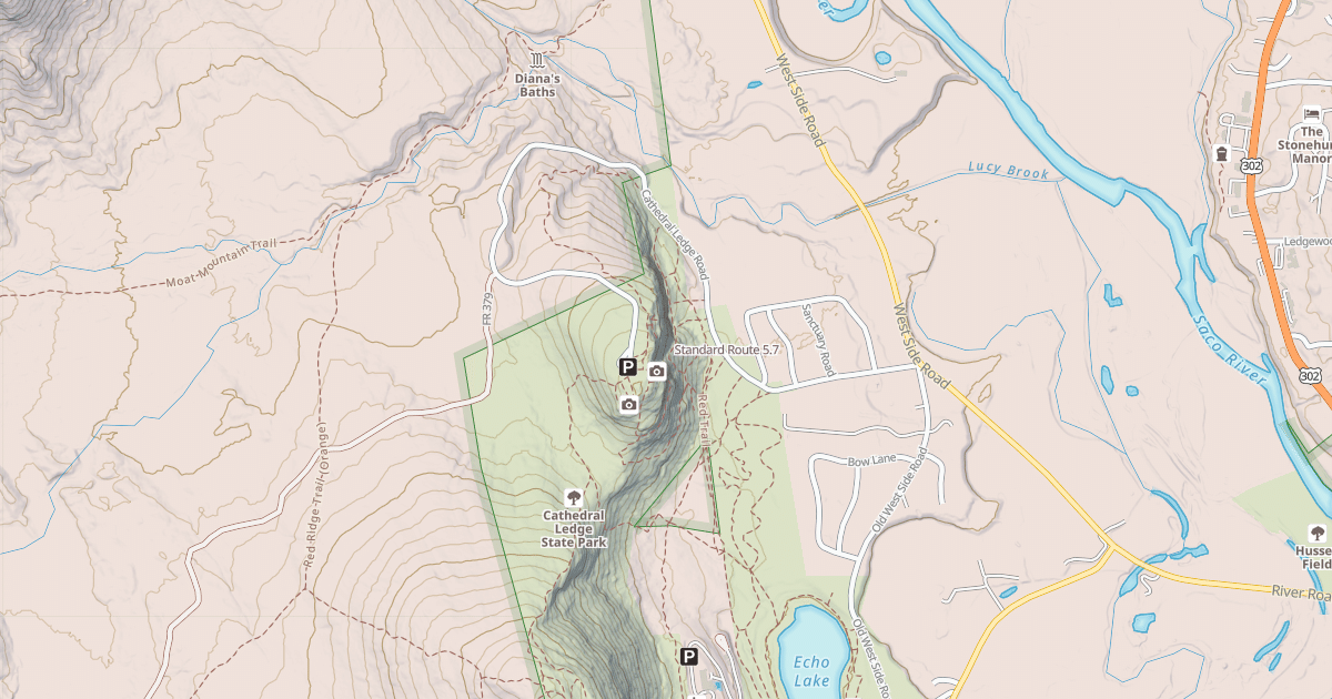 Map preview of Standard Route