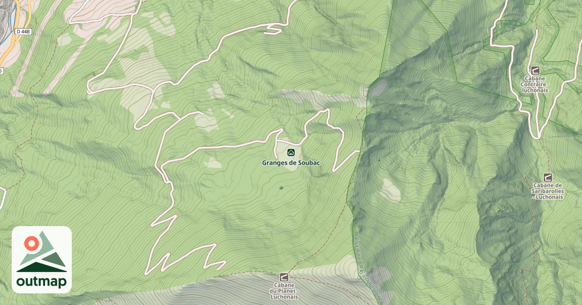 Map of Granges de Soubac