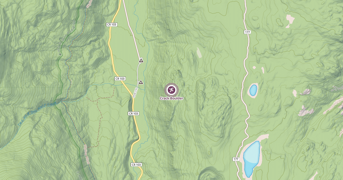 Map preview of Crack Boulder