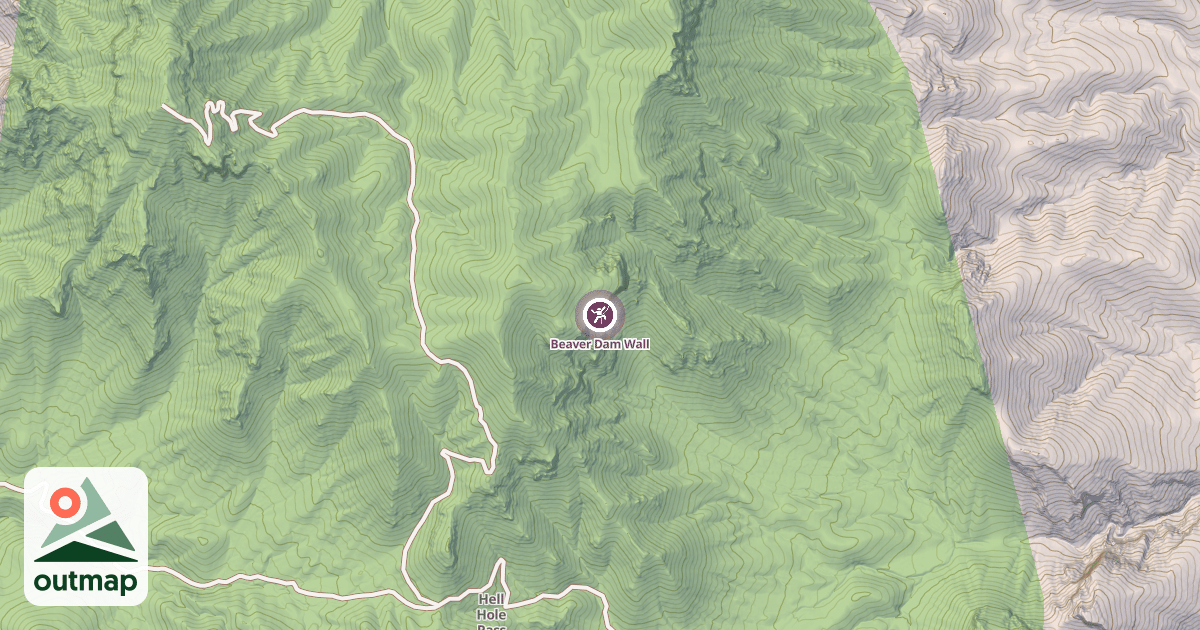 Map of Beaver Dam Wall