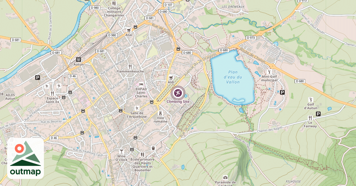 Map of Climbing Site