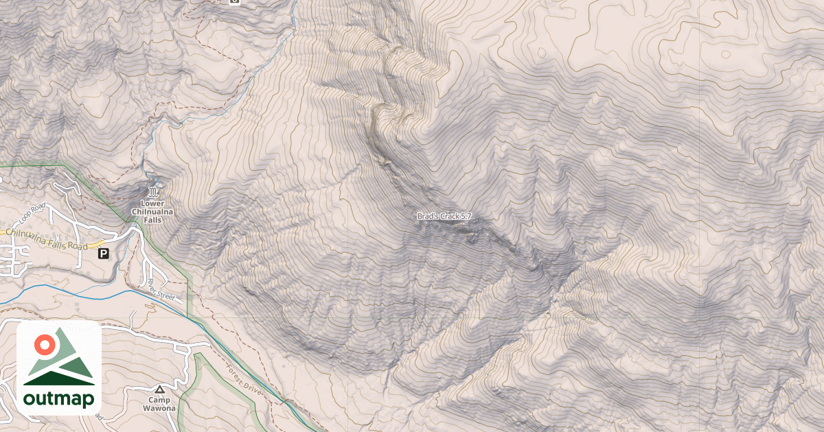 Map of Brad's Crack