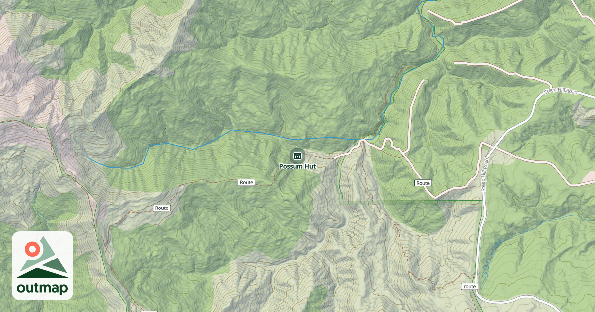 Map of Possum Hut
