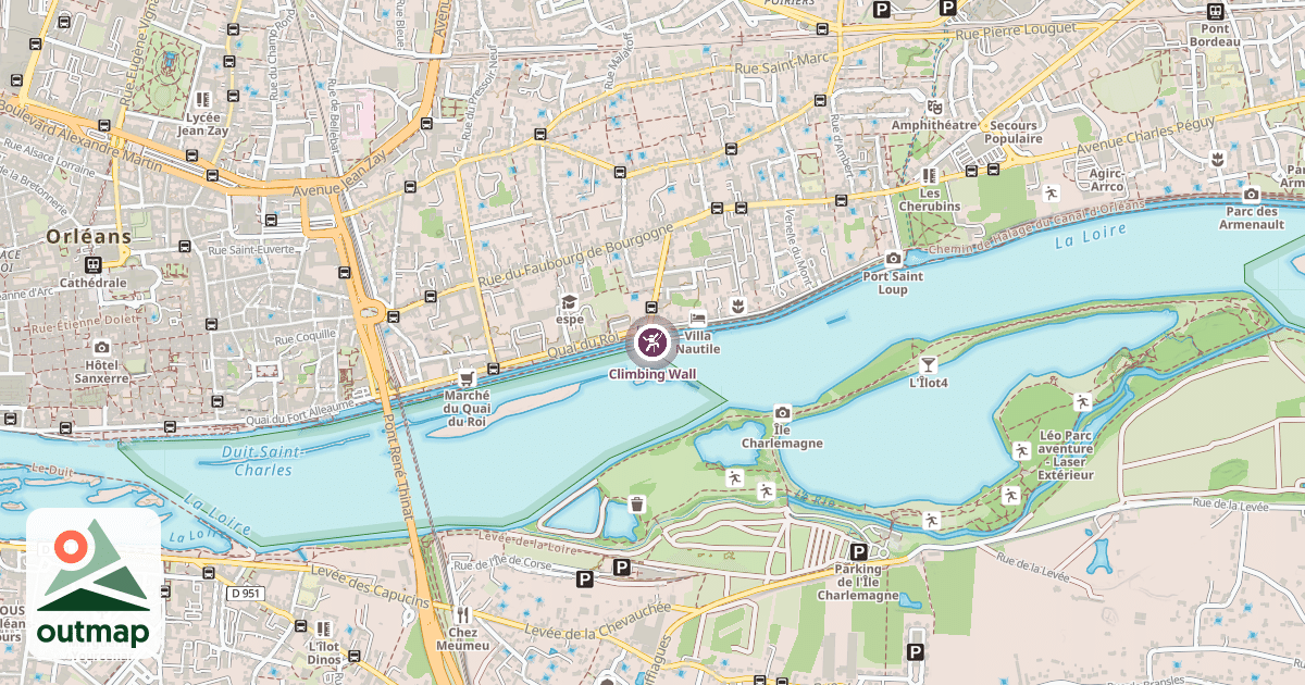 Map of Climbing Wall