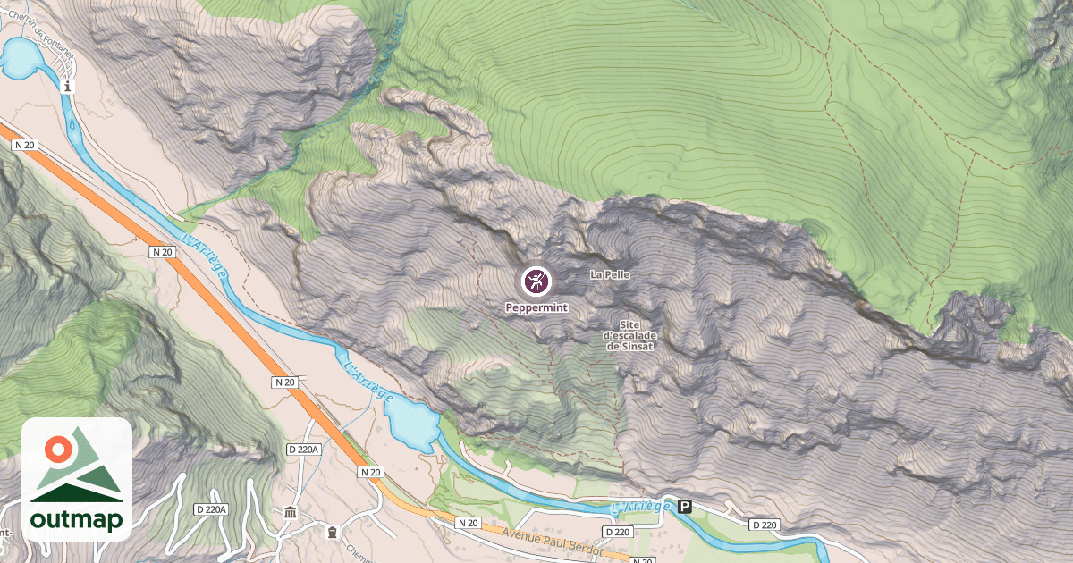 Map of Peppermint