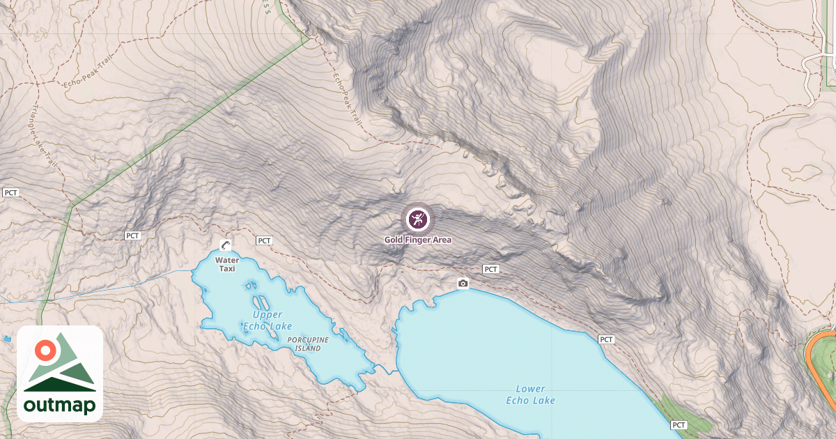 Map of Gold Finger Area