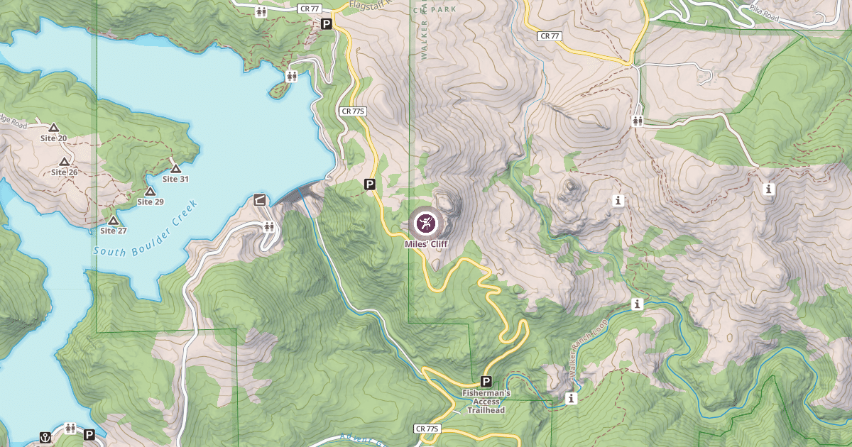 Map preview of Miles' Cliff