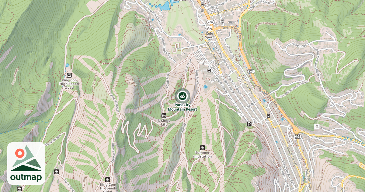 Map of Park City Mountain Resort