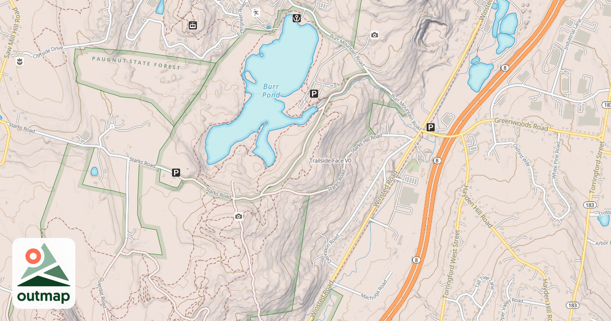 Map of Trailside Face