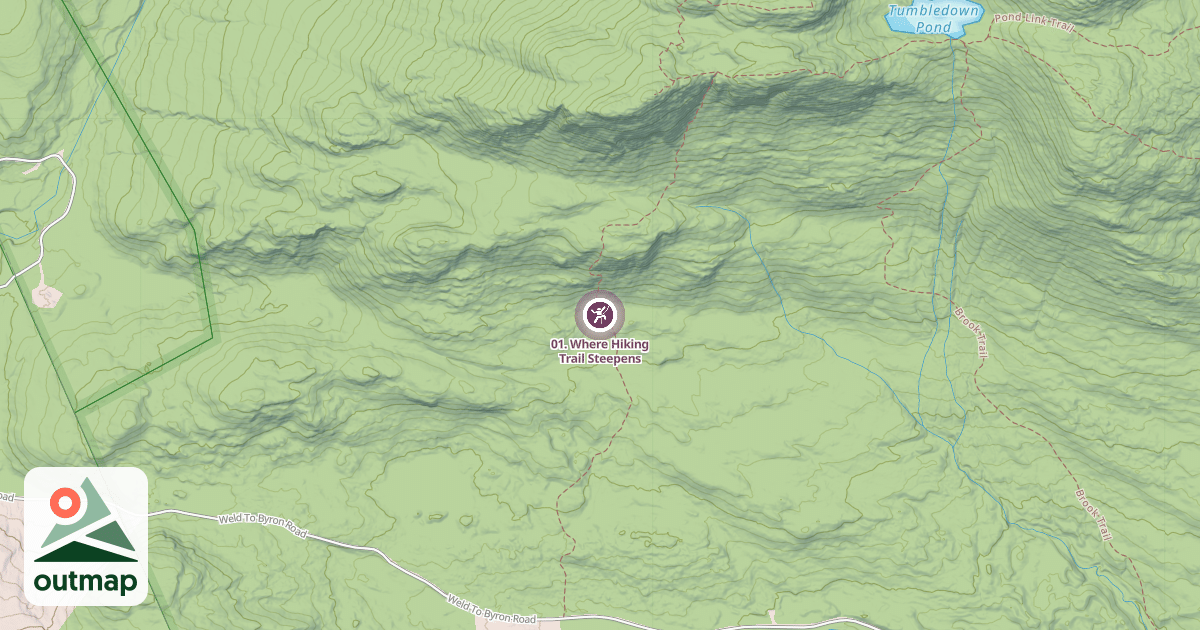 Map of 01. Where Hiking Trail Steepens