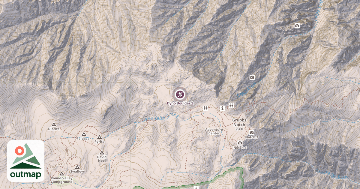 Map of Dyno Boulder 2