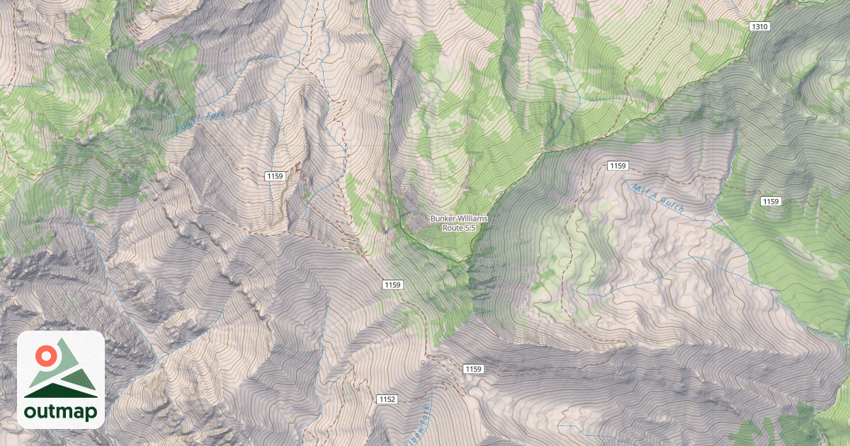 Map of Bunker-Williams Route
