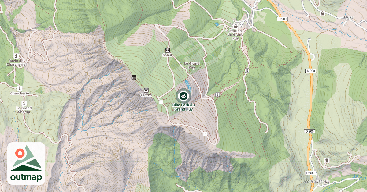Map of Bike Park du Grand Puy
