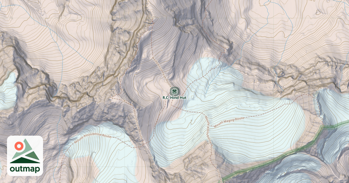 Map of R.C. Hind Hut