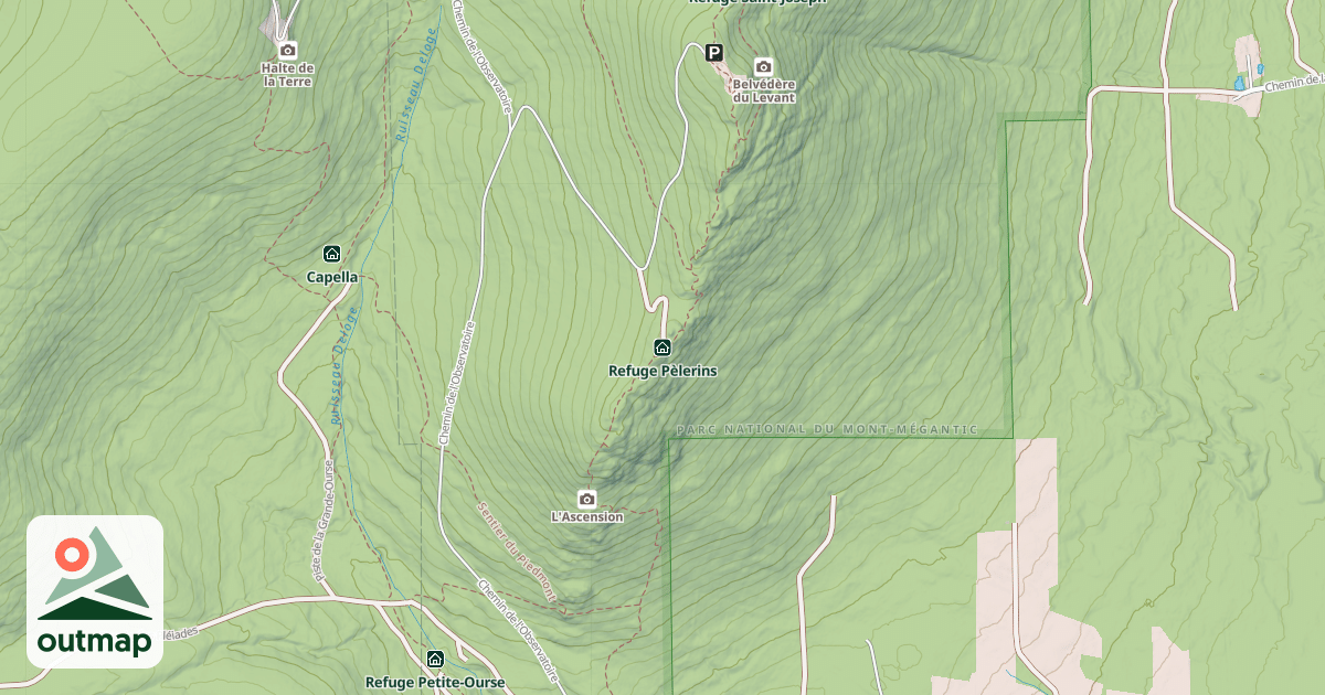 Map of Refuge Pèlerins