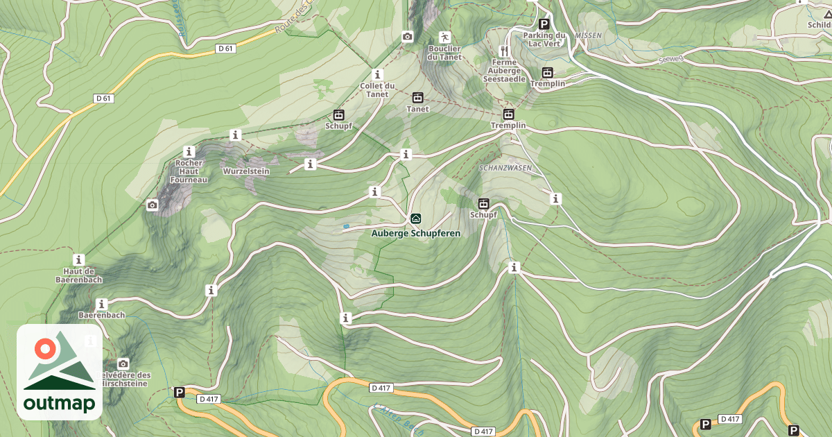 Map of Auberge Schupferen