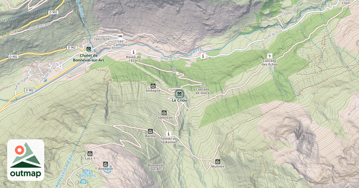 Map of Le Criou