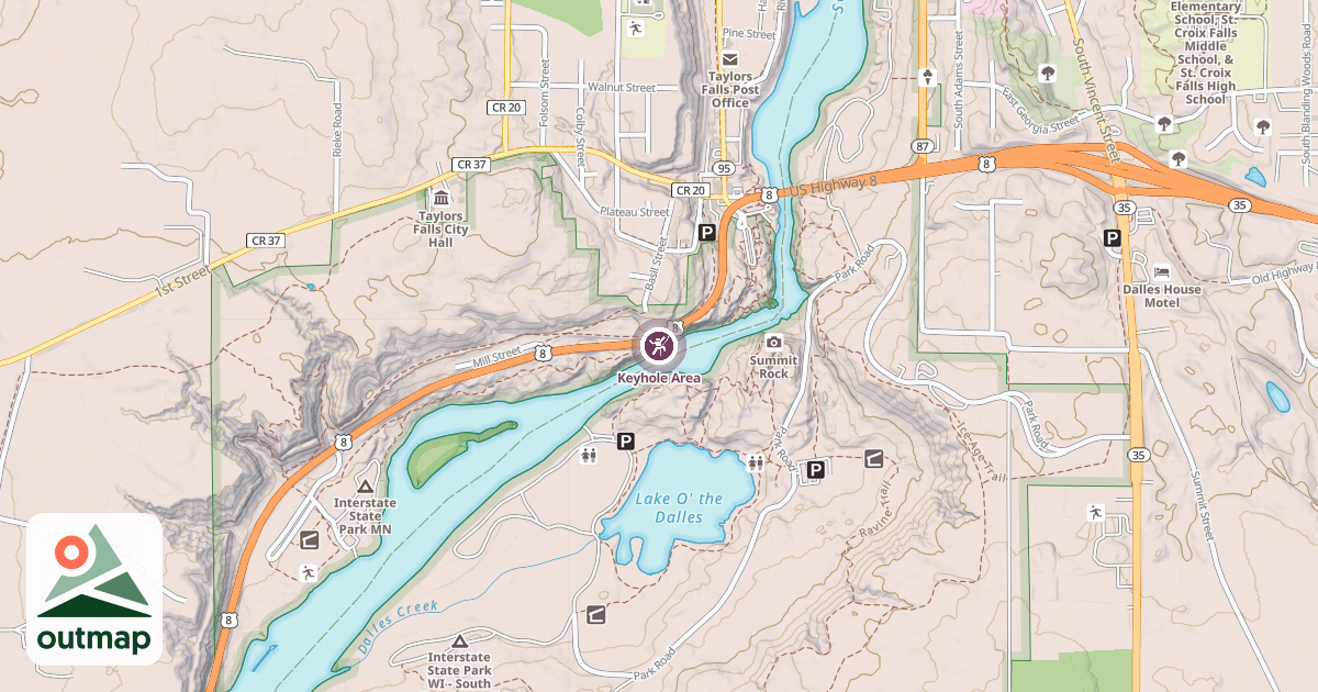 Map of Keyhole Area
