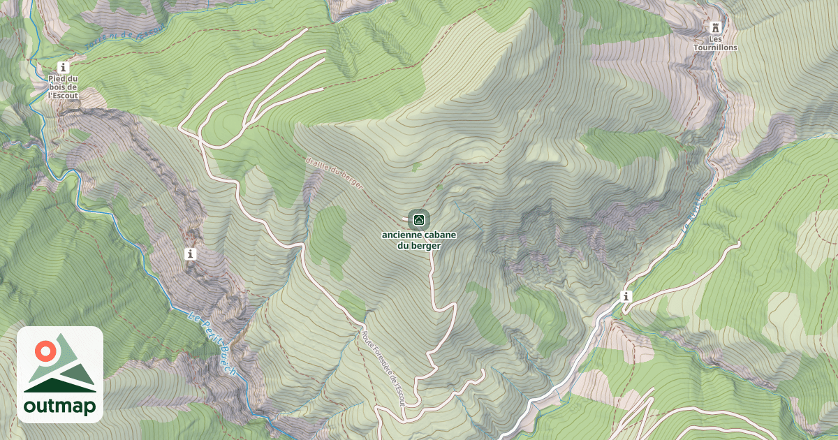 Map of ancienne cabane du berger