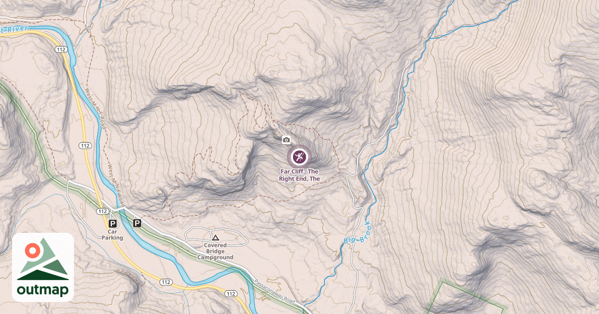 Map of Far Cliff - The Right End, The