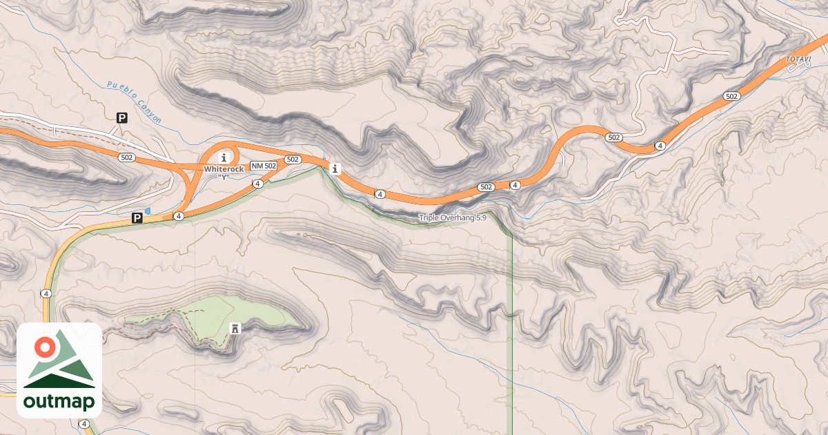 Map of Triple Overhang