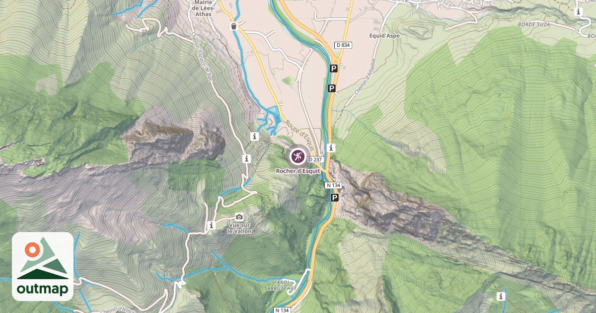 Map of Rocher d'Esquit