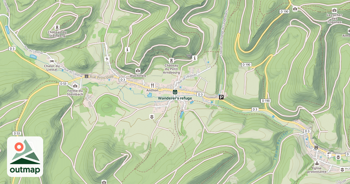 Map of Maison du randonneur