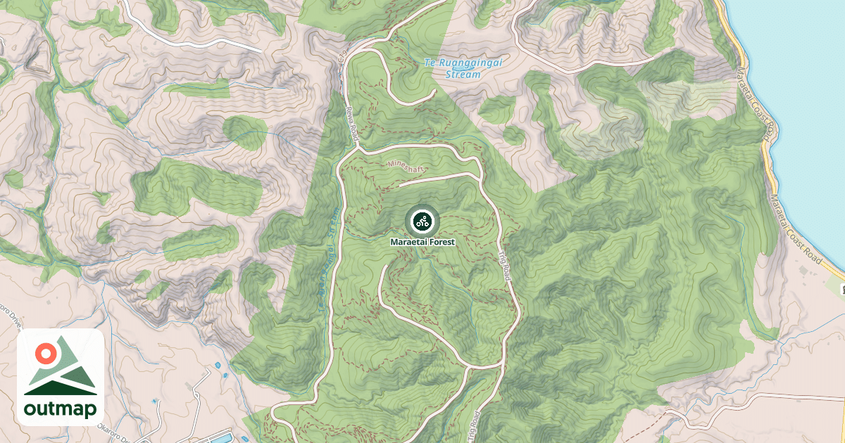 Map of Maraetai Forest