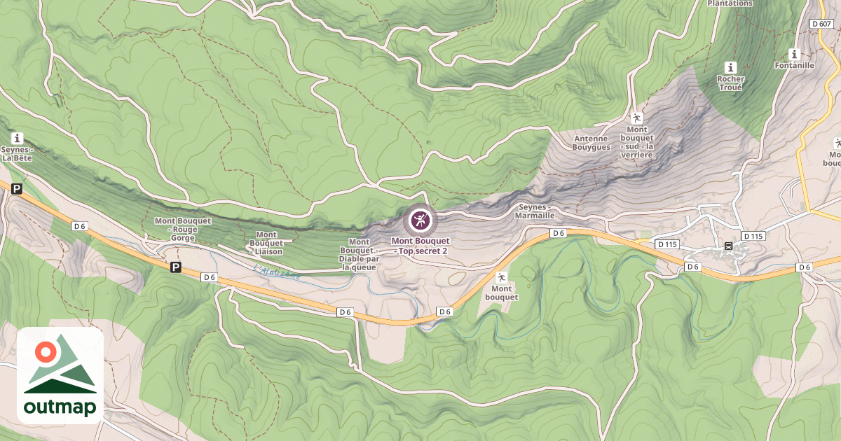 Map of Mont Bouquet - Top secret 2
