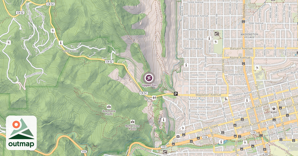 Map of Upper Fin