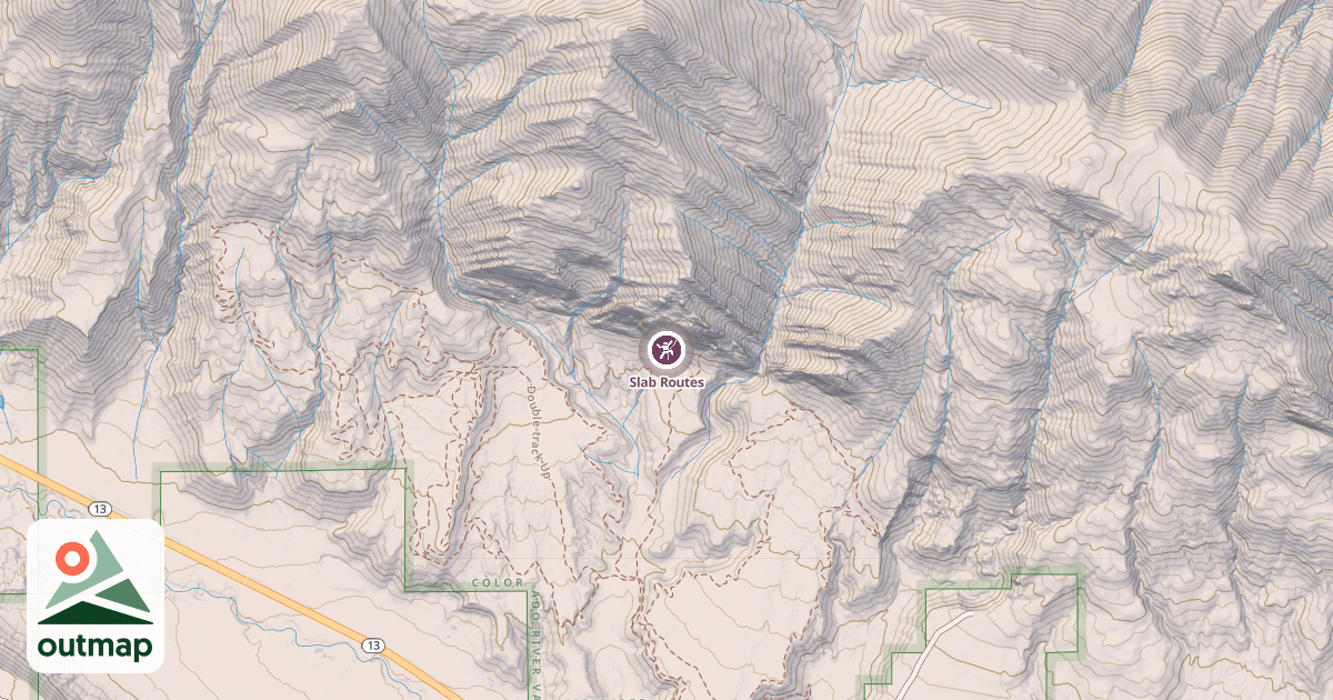 Map of Slab Routes