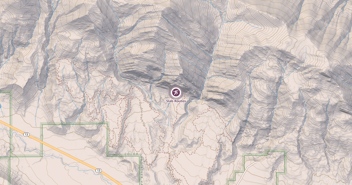 Map preview of Slab Routes