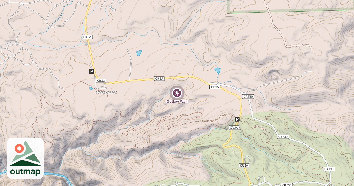 Map of Outlaw Wall