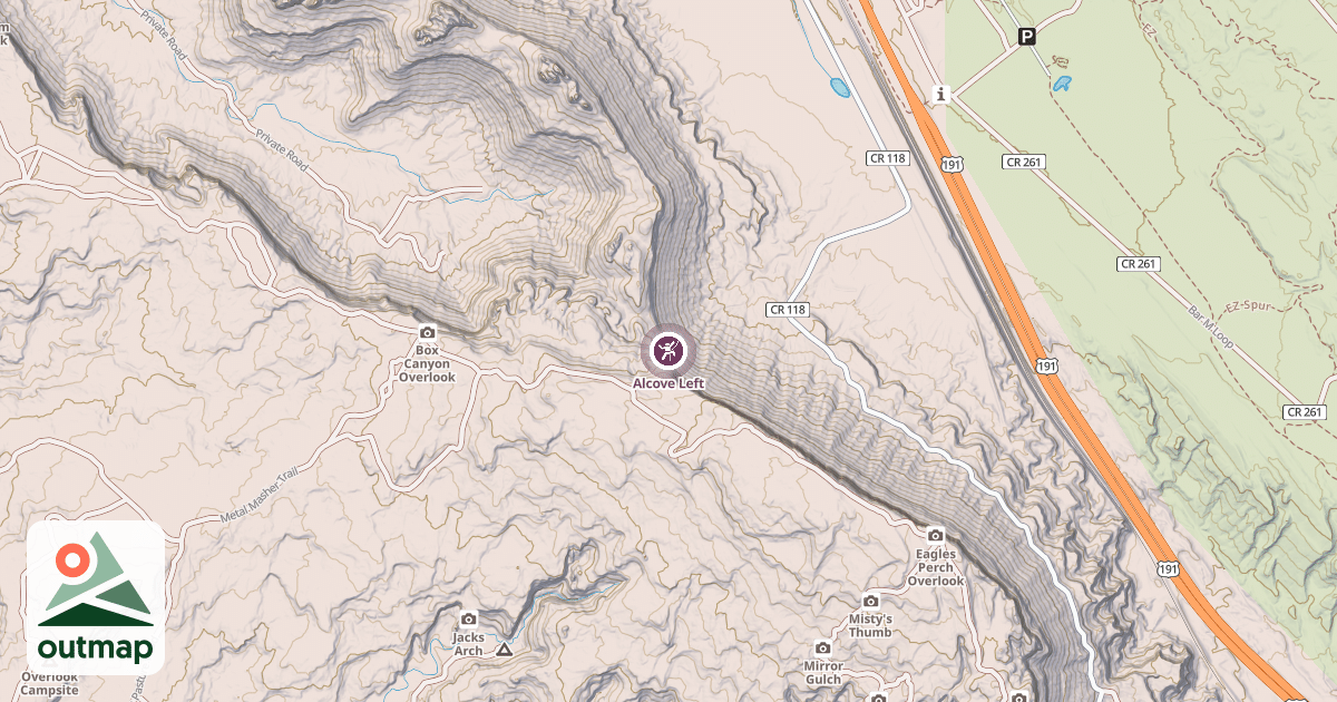 Map of Alcove Left