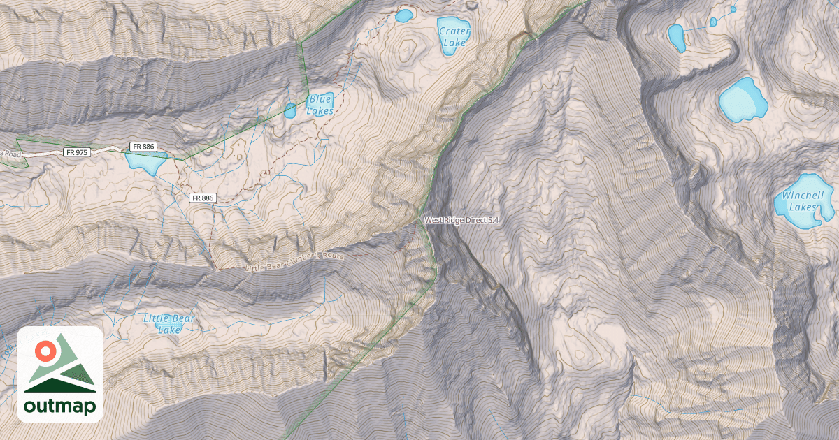 Map of West Ridge Direct