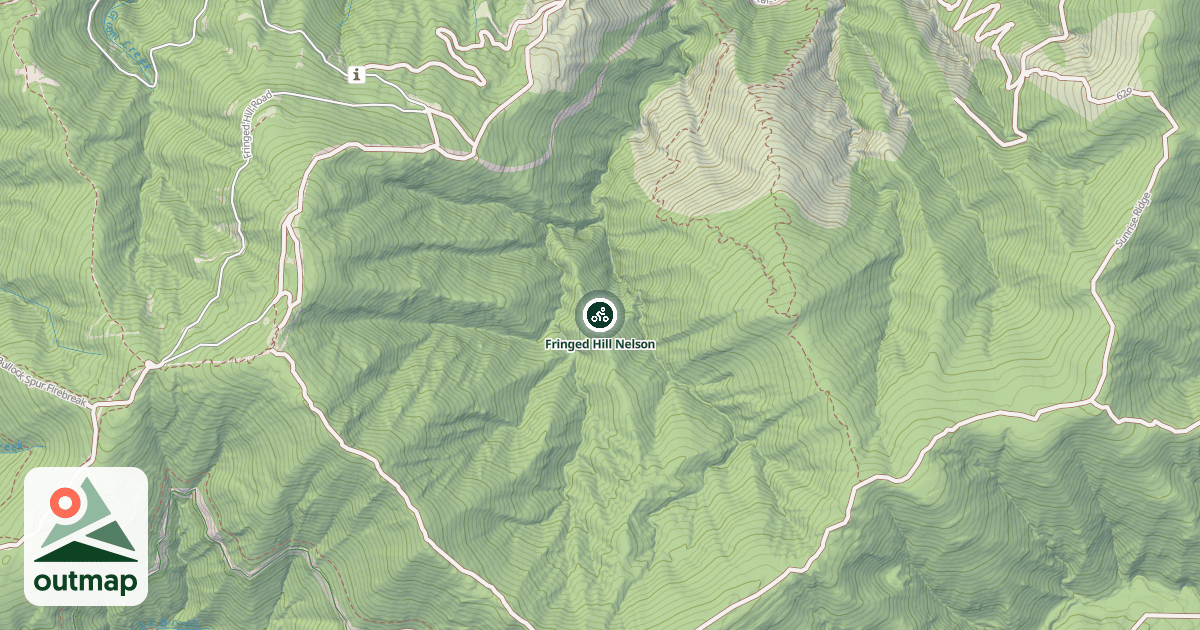 Map of Fringed Hill Nelson