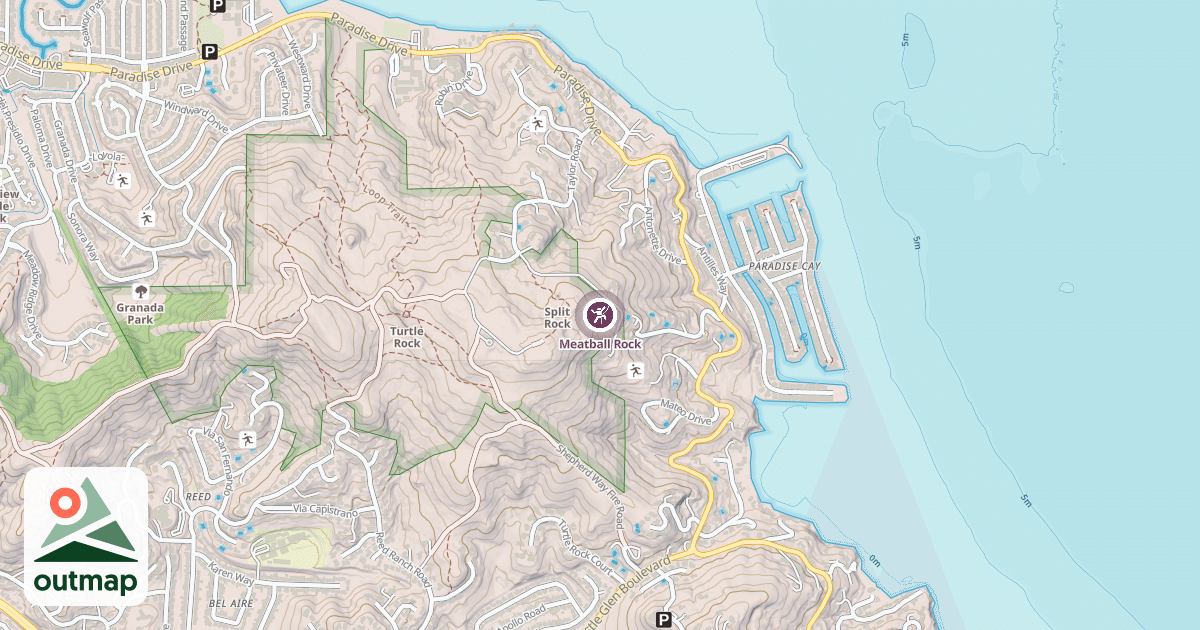 Map of Meatball Rock